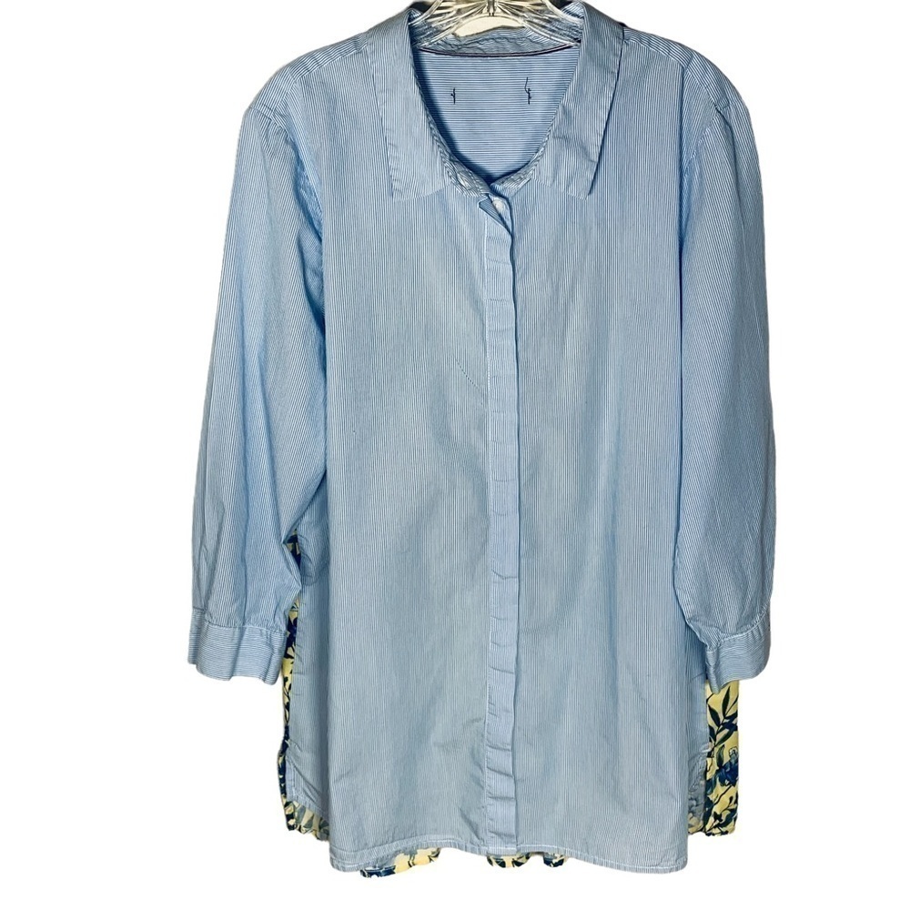 Tommy Hilfiger 3/4 sleeve striped tunic top - Picture 2 of 11